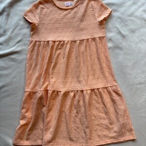 Wonder Nation Pink Tiered Sundress Short Sleeve Casual